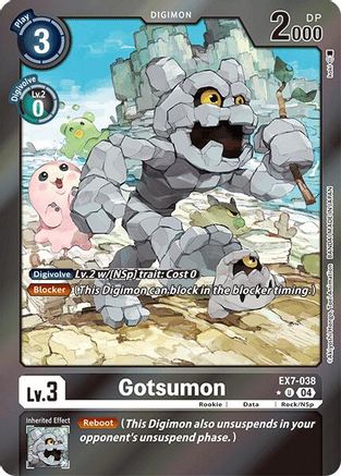 Image of Gotsumon [EX7-038] (Foil) [Digimon LIBERATOR]