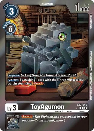 Image of ToyAgumon [EX7-040] - EX7-040 (Foil) [Digimon LIBERATOR]