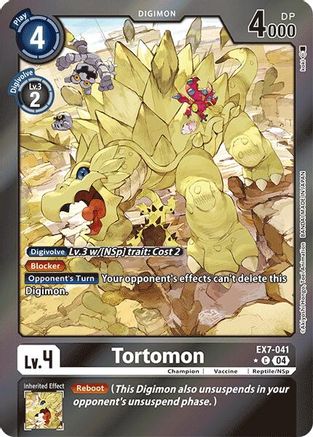 Image of Tortomon [EX7-041] (Foil) [Digimon LIBERATOR]