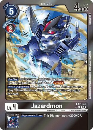 Image of Jazardmon [EX7-042] (Foil) [Digimon LIBERATOR]