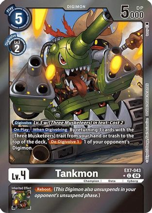 Image of Tankmon [EX7-043] (Foil) [Digimon LIBERATOR]