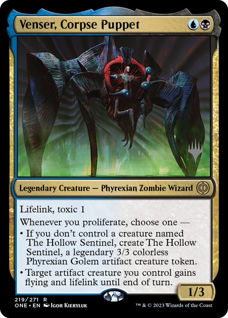 Image of Venser, Corpse Puppet (Promo Pack) [Phyrexia: All Will Be One Promos]