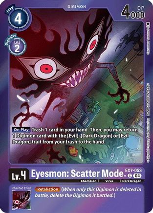 Image of Eyesmon: Scatter Mode [EX7-053] (Foil) [Digimon LIBERATOR]