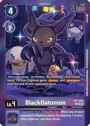 Image of BlackGatomon [EX7-054] (Foil) [Digimon LIBERATOR]