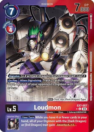 Image of Loudmon [EX7-057] (Foil) [Digimon LIBERATOR]