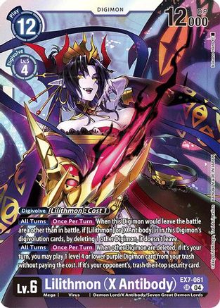 Image of Lilithmon [EX7-061] (X Antibody) [Digimon LIBERATOR]