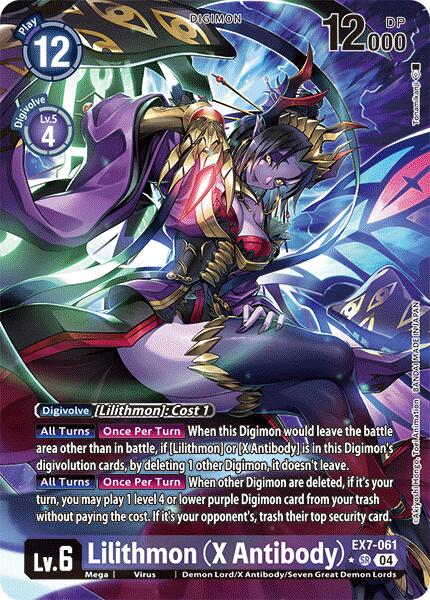 Image of Lilithmon [EX7-061] (X Antibody) (Alternate Art) [Digimon LIBERATOR]