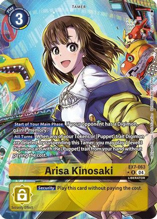 Image of Arisa Kinosaki [EX7-063] (Alternate Art) [Digimon LIBERATOR]