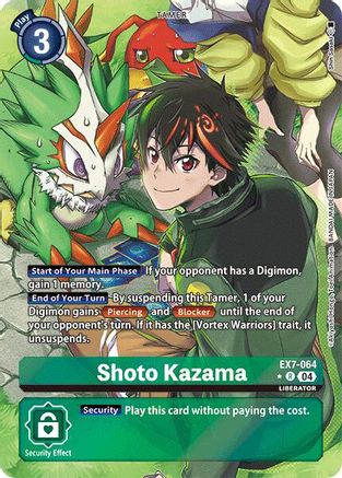 Image of Shoto Kazama [EX7-064] (Alternate Art) [Digimon LIBERATOR]