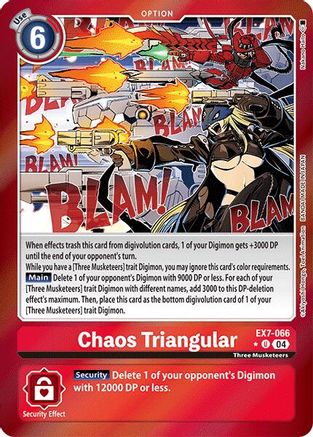 Image of Chaos Triangular [EX7-066] (Foil) [Digimon LIBERATOR]