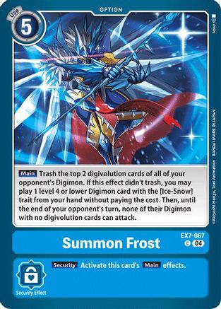 Image of Summon Frost [EX7-067] [Digimon LIBERATOR]