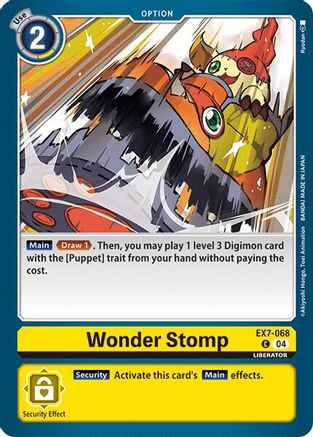 Image of Wonder Stomp [EX7-068] [Digimon LIBERATOR]