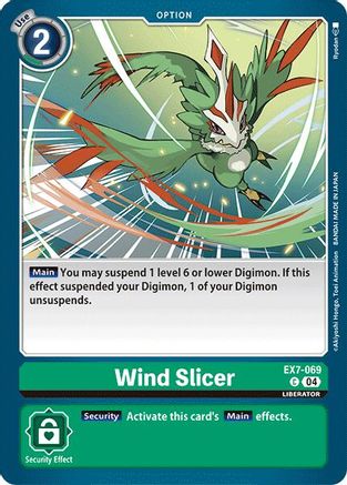 Image of Wind Slicer [EX7-069] [Digimon LIBERATOR]