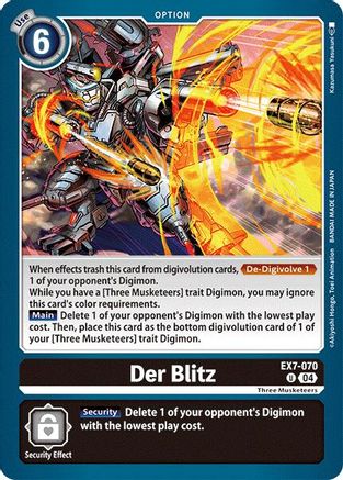 Image of Der Blitz [EX7-070] [Digimon LIBERATOR]