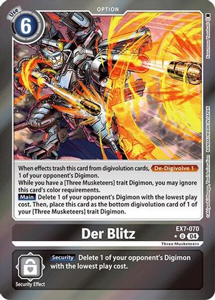 Image of Der Blitz [EX7-070] (Foil) [Digimon LIBERATOR]