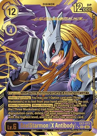 Image of BeelStarmon [EX7-073] (X Antibody) (Textured) [Digimon LIBERATOR]