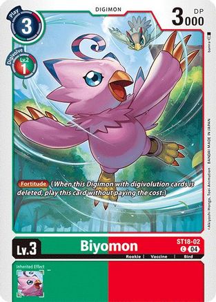 Image of Biyomon [ST18-02] [Starter Deck: Guardian Vortex]