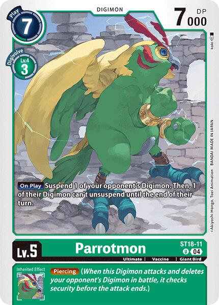 Image of Parrotmon [ST18-11] [Starter Deck: Guardian Vortex]