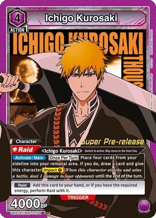 Image of Ichigo Kurosaki (104) (UE01ST/BLC-1-104) - UE01ST BLEACH ThousandYear Blood War Super PreRelease Starter Deck Foil