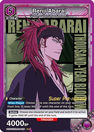 Image of Renji Abarai (105) (UE01ST/BLC-1-105) - UE01ST BLEACH ThousandYear Blood War Super PreRelease Starter Deck Foil