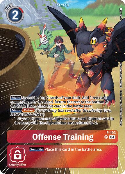 Image of Offense Training [P-103] (Starter Deck 18 Exclusive) [Starter Deck: Guardian Vortex Promos]