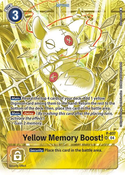 Image of Yellow Memory Boost! [P-037] (Starter Deck 19 Exclusive) [Starter Deck: Fable Waltz Promos]