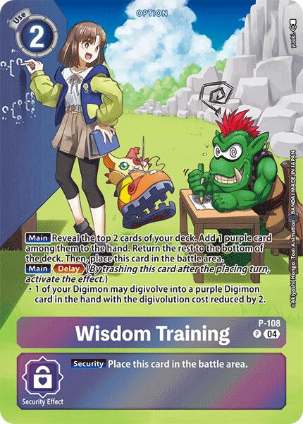 Image of Wisdom Training [P-108] (Starter Deck 19 Exclusive) [Starter Deck: Fable Waltz Promos]