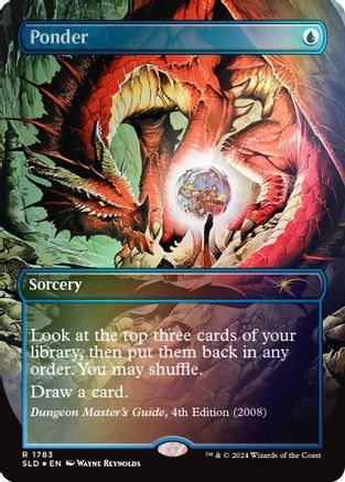 Image of Ponder (1783) (Rainbow Foil) [Secret Lair Drop Series]