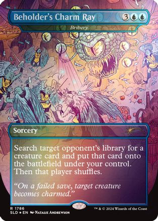Image of Beholder's Charm Ray - Bribery (Rainbow Foil) [Secret Lair Drop Series]
