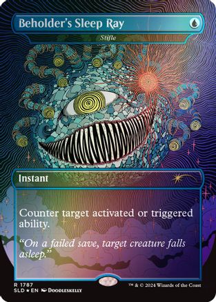 Image of Beholder's Sleep Ray - Stifle (Rainbow Foil) [Secret Lair Drop Series]