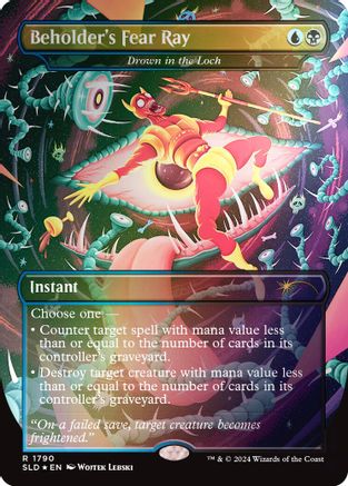 Image of Beholder's Fear Ray - Drown in the Loch (Rainbow Foil) [Secret Lair Drop Series]