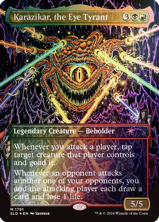 Image of Karazikar, the Eye Tyrant (Rainbow Foil) [Secret Lair Drop Series]