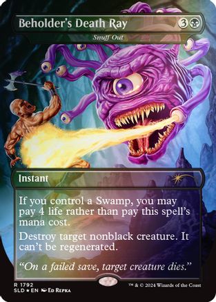 Image of Beholder's Death Ray - Snuff Out (Rainbow Foil) [Secret Lair Drop Series]