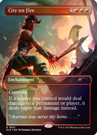 Image of City on Fire (Rainbow Foil) [Secret Lair Drop Series]