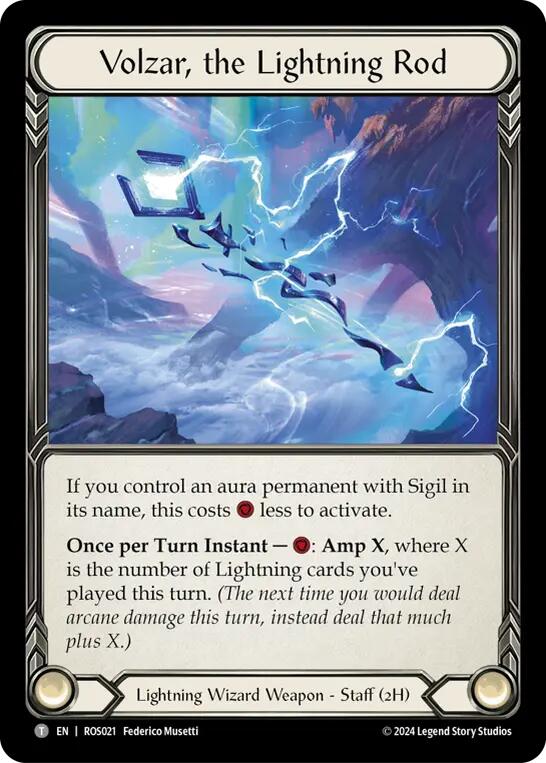 Image of Volzar, the Lightning Rod [ROS021] (Rosetta)  Cold Foil