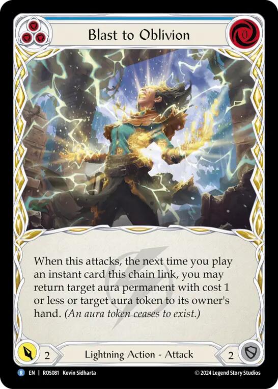 Image of Blast to Oblivion (Blue) [ROS081] (Rosetta)  Rainbow Foil