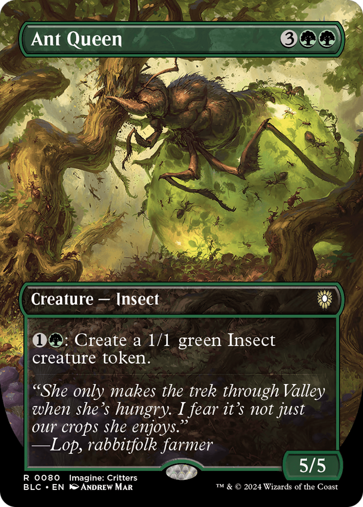 Image of Ant Queen (Borderless) [Bloomburrow Commander]