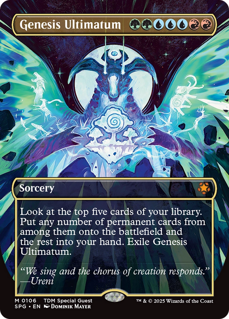 Image of Genesis Ultimatum (Borderless) [Tarkir: Dragonstorm Special Guests]