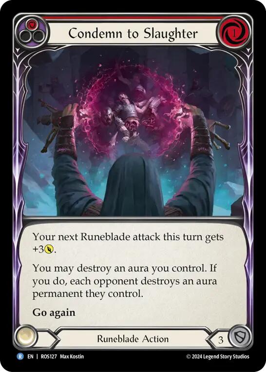 Image of Condemn to Slaughter (Red) [ROS127] (Rosetta)  Rainbow Foil
