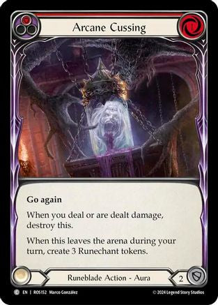 Image of Arcane Cussing (Red) [ROS152] (Rosetta)  Rainbow Foil