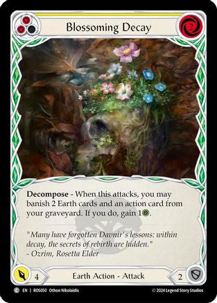 Image of Blossoming Decay (Yellow) [ROS050] (Rosetta)  Rainbow Foil
