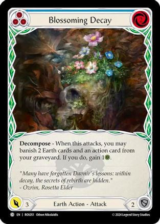 Image of Blossoming Decay (Blue) [ROS051] (Rosetta)  Rainbow Foil