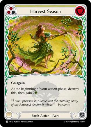 Image of Harvest Season (Yellow) [ROS062] (Rosetta)  Rainbow Foil