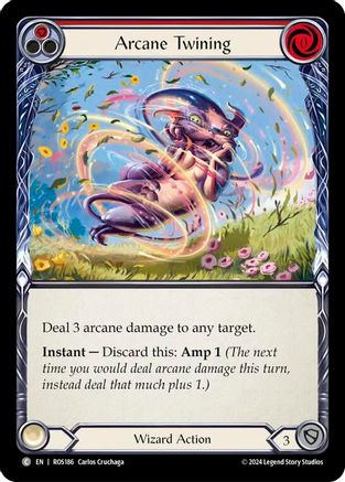 Image of Arcane Twining (Red) [ROS186] (Rosetta)  Rainbow Foil