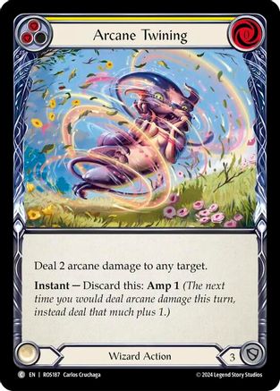 Image of Arcane Twining (Yellow) [ROS187] (Rosetta)  Rainbow Foil