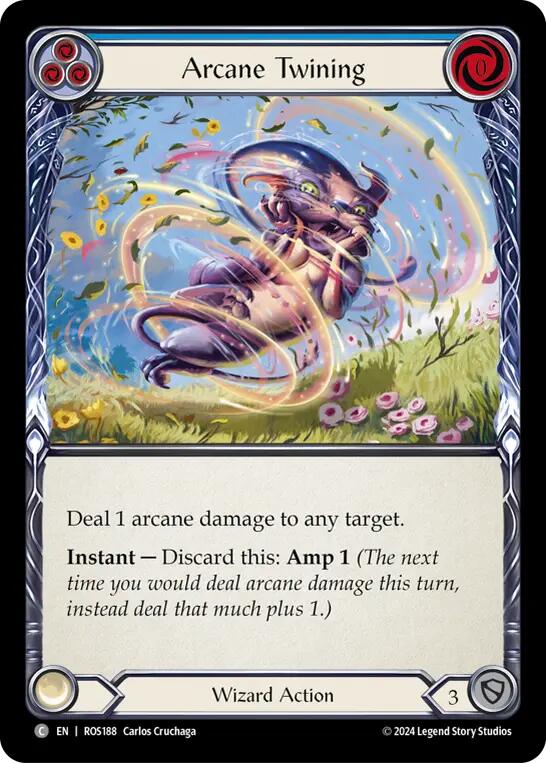 Image of Arcane Twining (Blue) [ROS188] (Rosetta)  Rainbow Foil
