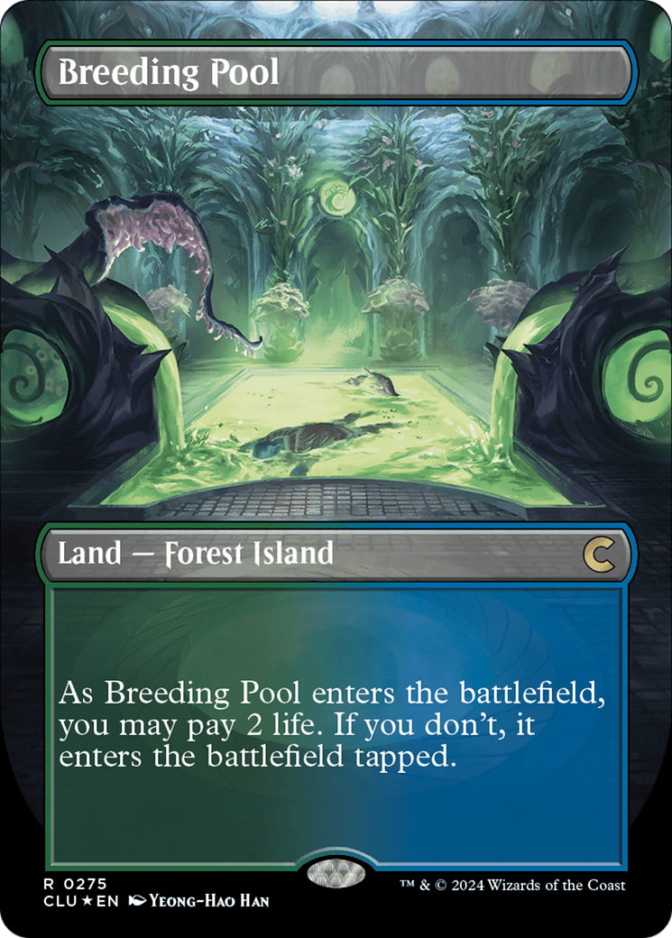 Image of Breeding Pool (Borderless) [Ravnica: Clue Edition]