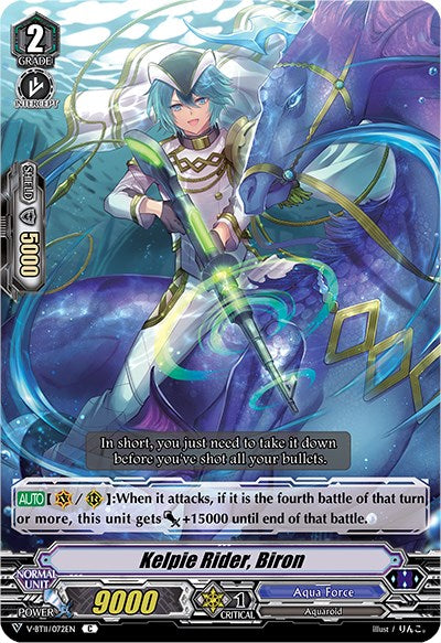 Image of Kelpie Rider, Biron (V-BT11/072EN) [Storm of the Blue Cavalry]