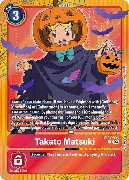Image of Takato Matsuki [BT17-080] (Halloween Event 2024) [Secret Crisis]