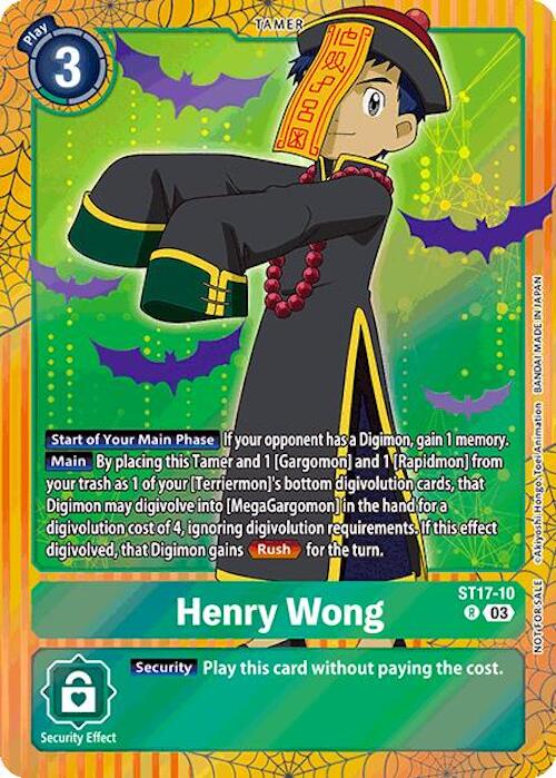 Image of Henry Wong [ST17-10] (Halloween Event 2024) [Starter Deck: Double Typhoon Advanced Deck Set]